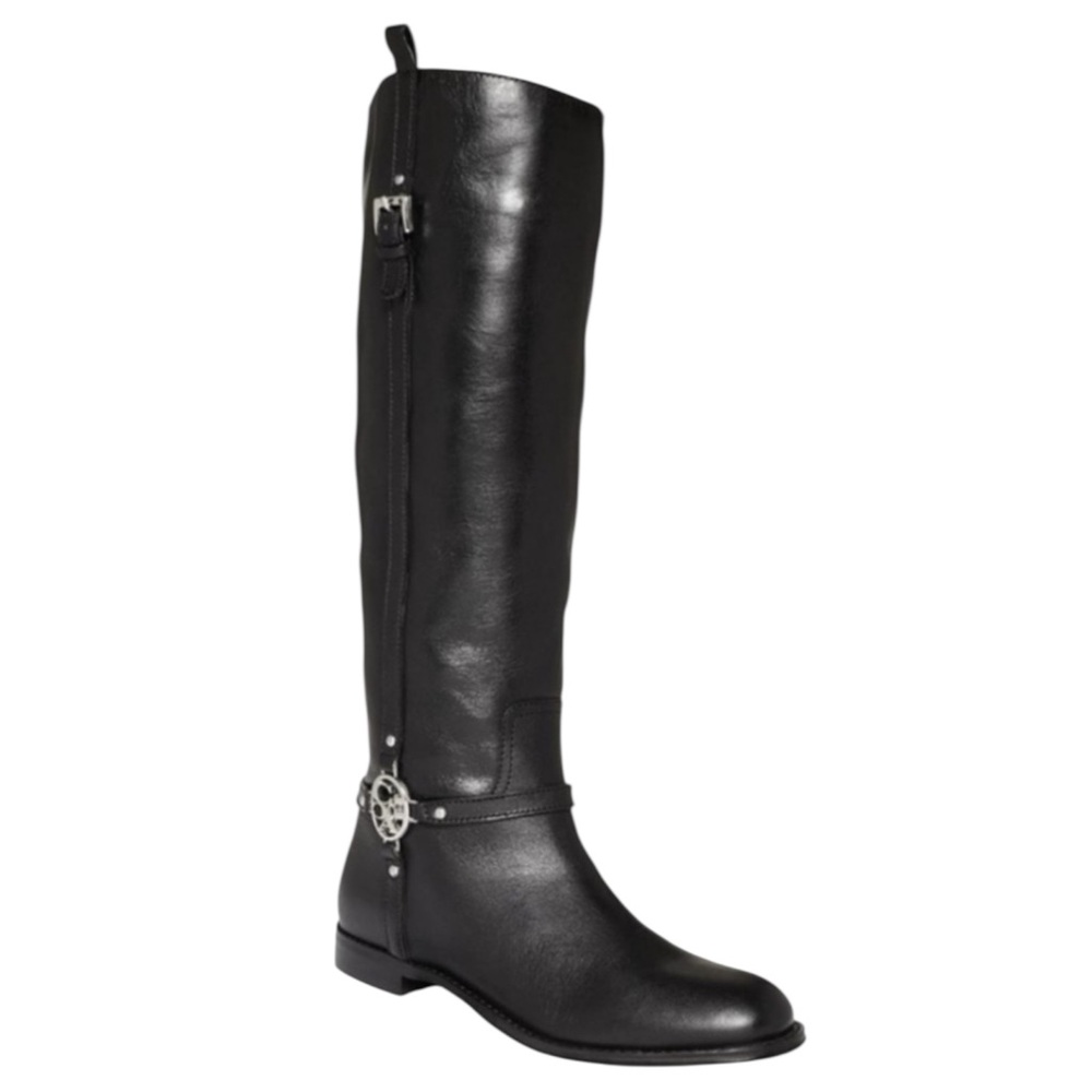 COACH Mulan Leather Riding Boots in Classic Black Size 7 — CLOSET STAPLE!!!